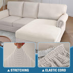 H.VERSAILTEX Sectional Couch Covers 1 Piece Chaise Slipcover L Shape Separate - Image 6