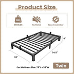 ROIL 4 inch Twin Bed Frames - Image 2