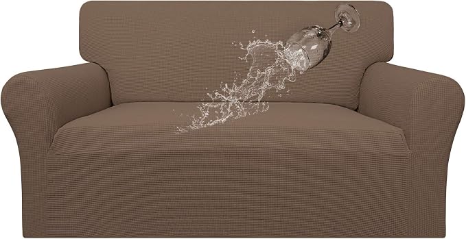 Easy-Going 100% Waterproof Loveseat Couch Cover Stretch Jacquard Sofa Cover | by Easy-Going