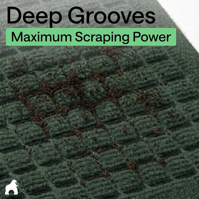 GORILLA GRIP® Ultra Absorbent Front Door Mat Outside Entrance, Traps Dirt and - Image 5