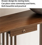 Natural Bamboo Console Table - Image 4