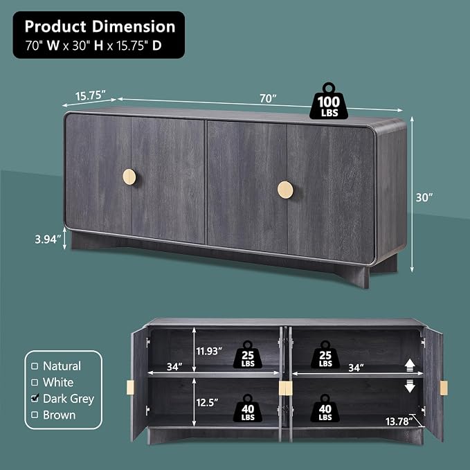 IFGET Modern Buffet Cabinet - Image 2