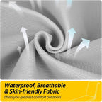 AAAAAcessories Outdoor Chaise Lounge Cushions, Fade-Resistant, Waterproof Patio - Image 4