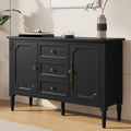 FansaFurn Black Storage Cabinet, Mid-Century Buffet Cabinet by FansaFurn