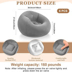 Realspring 6 9 12 Pcs Inflatable Bean Bag Chairs - Image 2