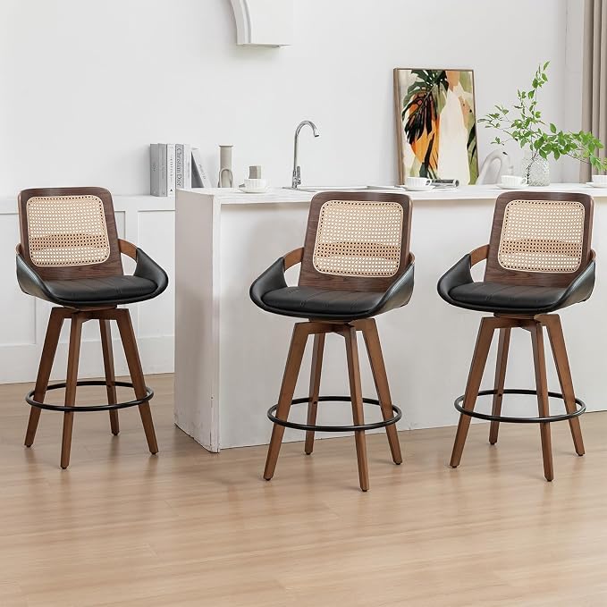 Set of 3 Counter Height Bar Stools by KUNZENTLIVING