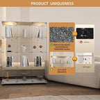 Beauty4U Glass Display Cabinet - Image 4