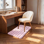 Pink Rabbit Plush Rug 2'x3', Fluffy Shaggy Area Rug - Image 3