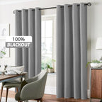 Yakamok Dove Grey Linen Textured Curtains 84 Inches Long - Image 7