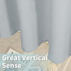 63 Inch Length Faux Linen Curtains - Image 6