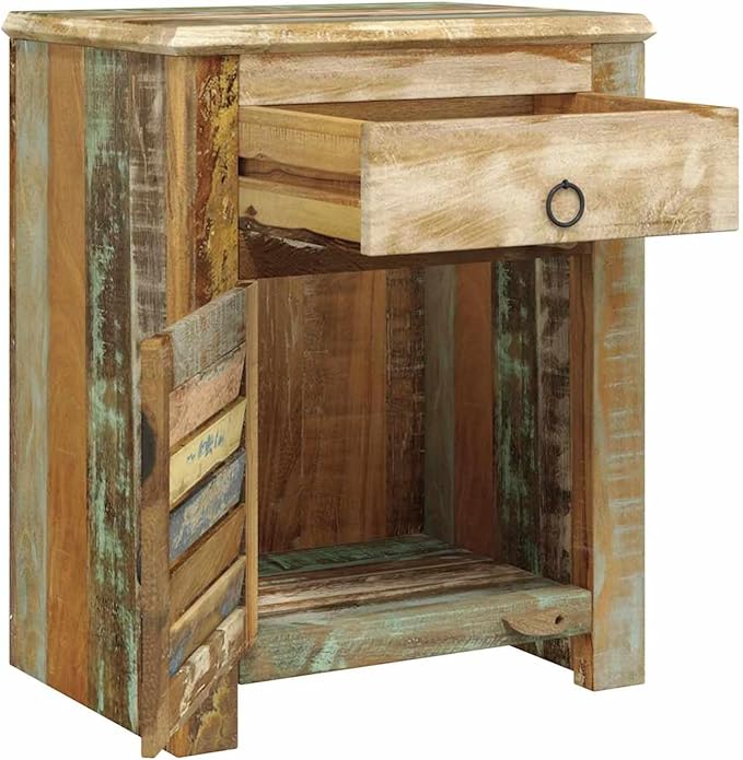 Gecheer Reclaimed Wood End Table - Image 2