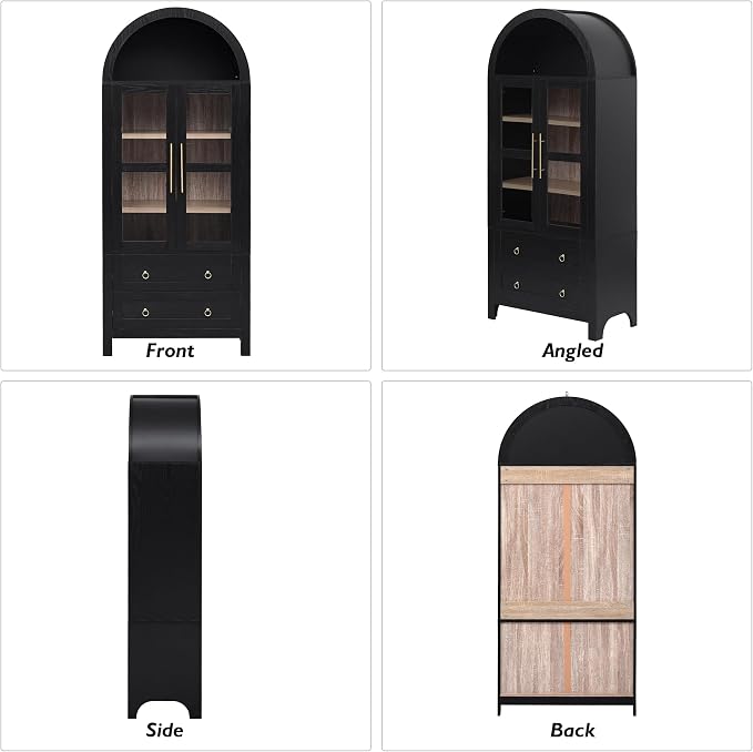 71" Arched Storage Cabinets - Image 8