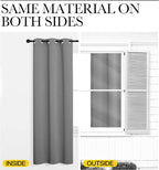 NICETOWN Silver Grey Room Darkening Curtain Panels 96" Long - Image 6