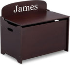 Delta Children Personalized MySize Deluxe Toy Box, Dark Chocolate - Image 5
