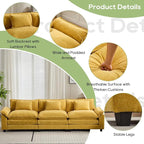 Oprisen 120" Modular Sectional Sofa, Comfy Cloud Couch Sectional Sofa, Chenille - Image 6
