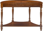 PADMA HOUSE Traditional Wood Semi-Circle Sofa Table - Image 6