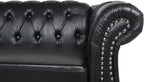 LEVNARY Chesterfield Sofa, Classic Tufted Upholstered Leather Couch, Modern 3 - Image 4
