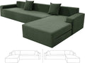 ZNSAYOTX Sectional Couch Covers, Stretch Jacquard Slipcovers by ZNSAYOTX