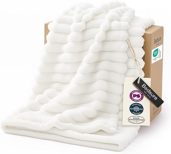 Bedsure GentleSoft White Throw Blanket by Unknown