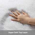 2x4 Non-Slip Shaggy Runner Rug, Ultra Soft Fluffy Plush Modern Indoor Area Rug - Image 8