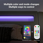 Allewie Queen Size LED Platform Bed Frame - Image 5