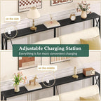 Gewudraw Console Table Narrow Long, Behind Couch Table - Image 4