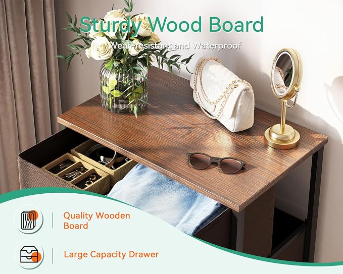 AODK Dresser for Bedroom with 4 Storage Drawers, Small Dressers Chest of - Image 7