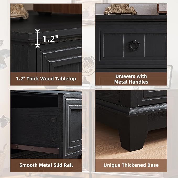 Joaxswe Farmhouse 5 Drawer Dresser - Image 5