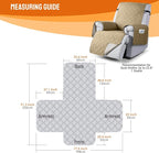 VANSOFY 100% Waterproof Recliner Chair Covers, Recliner Cover Non-Slip Dog - Image 6