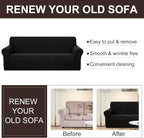 U-NICE HOME Loveseat Cover Stretch Couch Cover Sofa Slipcover, 1-Piece Sofa - Image 5