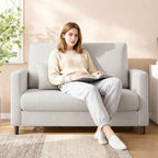 52 Inch Mid Century Modern Loveseat Couch, Compact Accent Sofa - Image 8
