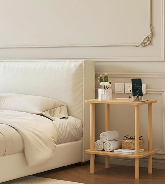 FORAOFUR End Table with Charging Station, Small Tables - Image 6