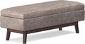 SIMPLIHOME Owen Rectangular Storage Ottoman by SimpliHome