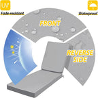 AAAAAcessories Outdoor Chaise Lounge Cushions, Fade-Resistant, Waterproof Patio - Image 2