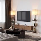SUNMORY Floor Lamp with Shelves, Modern Square Standing Lamp with 3 Color - Image 7