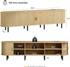 ONBRILL 86.6" TV Stand with Power Outlet - Image 2