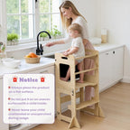 labebe Toddler Standing Tower for 12M+, Montessori Foldable Learning Standing - Image 2