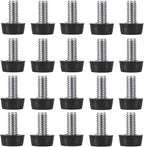 M8 Thread Adjustable Furniture Levelers Screw in Threaded 20 Pcs, Galvanized by EZALOR