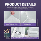 ZNSAYOTX Oversized Velvet 3 Piece Couch Cover - Image 4