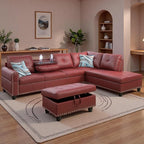 97.5" L Shaped Couch Set, Modular Sectional Couches - Image 5