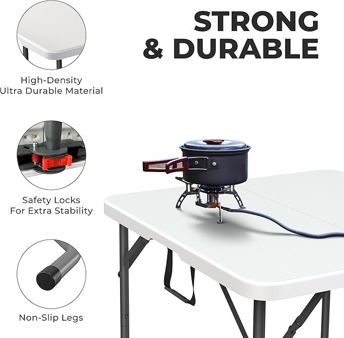Our Modern Space 34" Square Foldable Table - Image 5