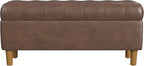 Homepop Home Decor | Tufted Ainsley Button Storage Ottoman Bench by HomePop