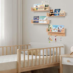 BOMID Wall Bookshelves, Nursery Shelves, Floating Book Shelves - Image 4