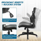 Office Chair Ergonomic Desk Chair, Computer PU Leather Home Office Chair - Image 8