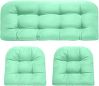 DANGHOOGY Wicker Chair Cushions, Waterproof Outdoor Loveseat Cushions by DANGHOOGYFurnitureCushions