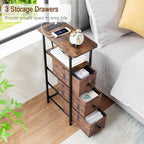 LOAKEKEL Narrow End Table Living Room - Image 7
