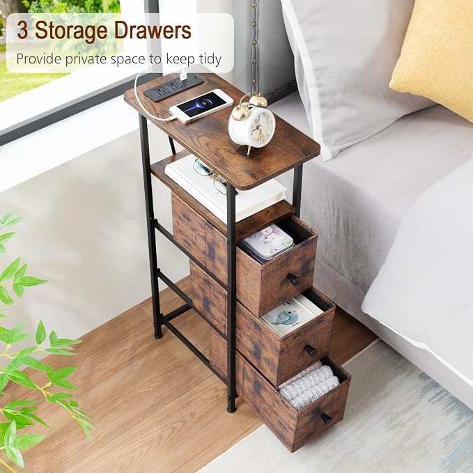 LOAKEKEL Narrow End Table Living Room - Image 7