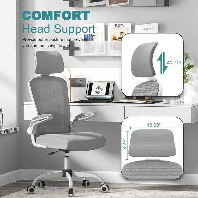 Mimoglad Office Chair, High Back Ergonomic Desk Chair - Image 5
