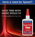 LOOCTOT 60g Thin Super Glue Dries Super Fast Premium CA Glue - Image 3