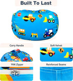 Lukeight Stuffed Animals Storage Bean Bag Chair Cover - Image 5